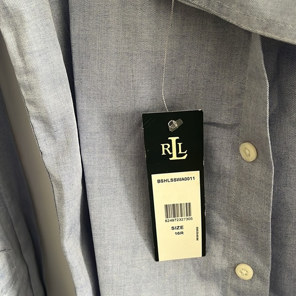 Ralph Lauren boys size 16 shirt. Never worn.  Tags still in place. - Picture 3 of 3